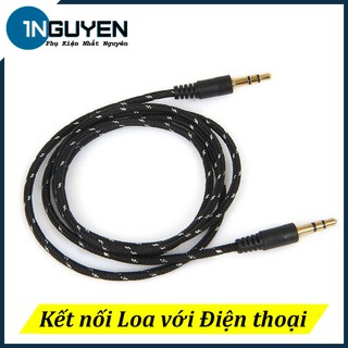 Dây kết nối âm thanh điện thoại với loa 2 đầu 3.5mm_Cáp kết nối âm thanh AUX với 2 jack 3.5mm