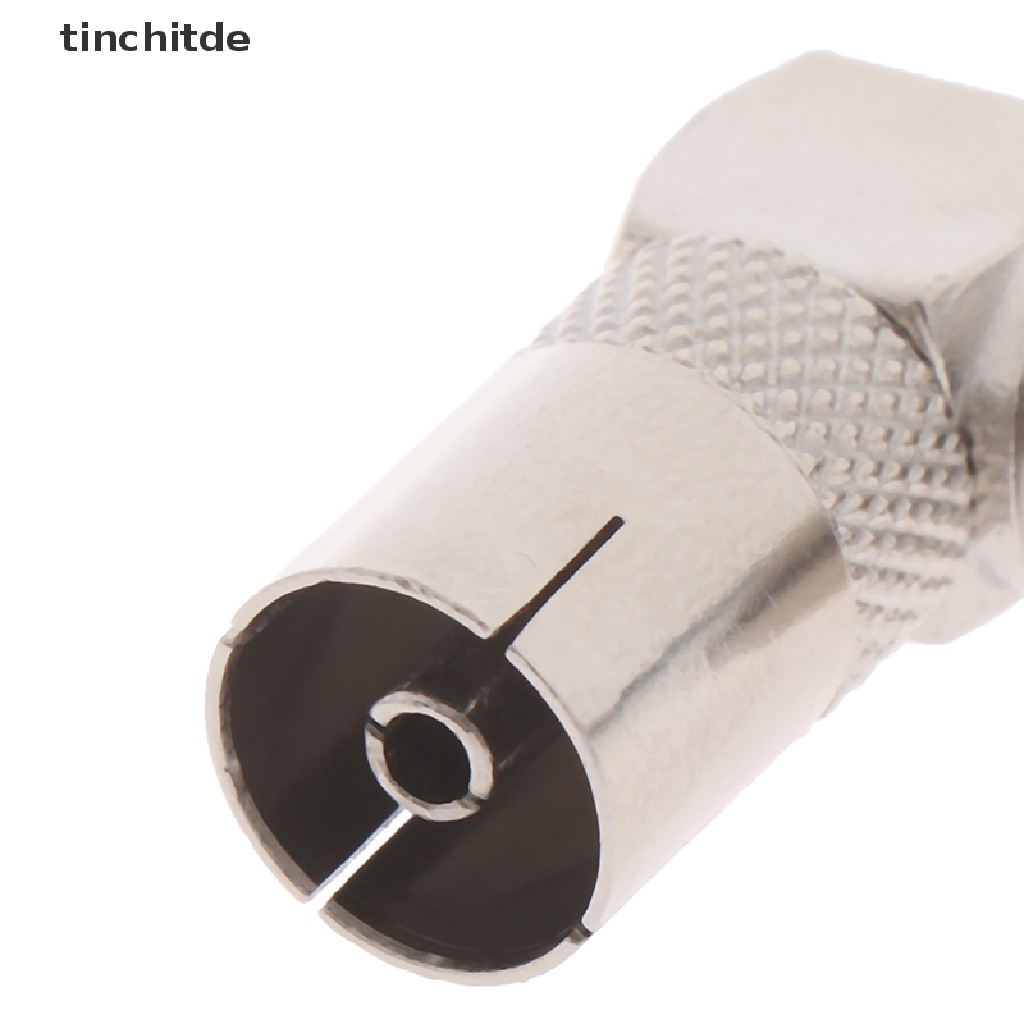 Bộ 5 Đầu Nối RF Góc 90 Độ Nối F Female Sang Female Cho TV