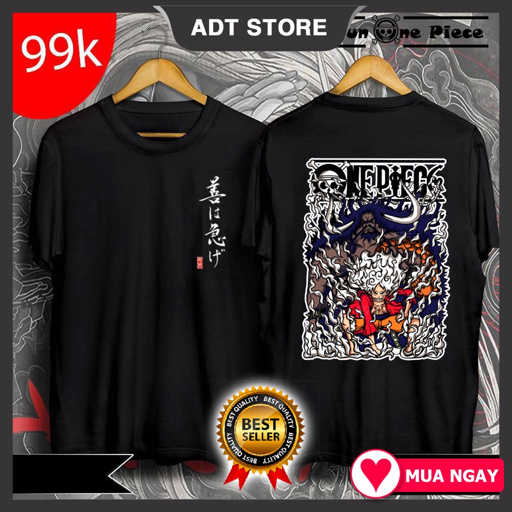 Áo thun Anime LUFFY GEAR 5  KAIDO NIKA One Piece cực HOT giá siêu rẻ mẫu mới bán chạy