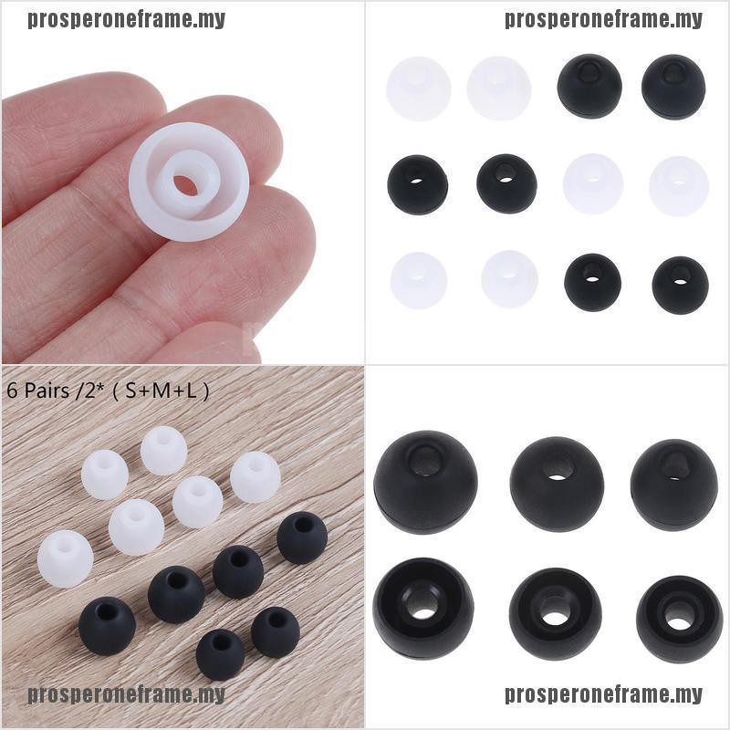 Set 6 Đôi Tai Nghe Nhét Tai Thời Trang S + M + L