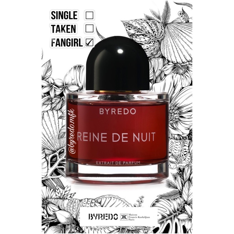 Nước hoa dùng thử Byredo Byredo Reine de Nuit Extract De Parfum 2019 (Unisex) Tester 5ml/10ml | BigBuy360 - bigbuy360.vn