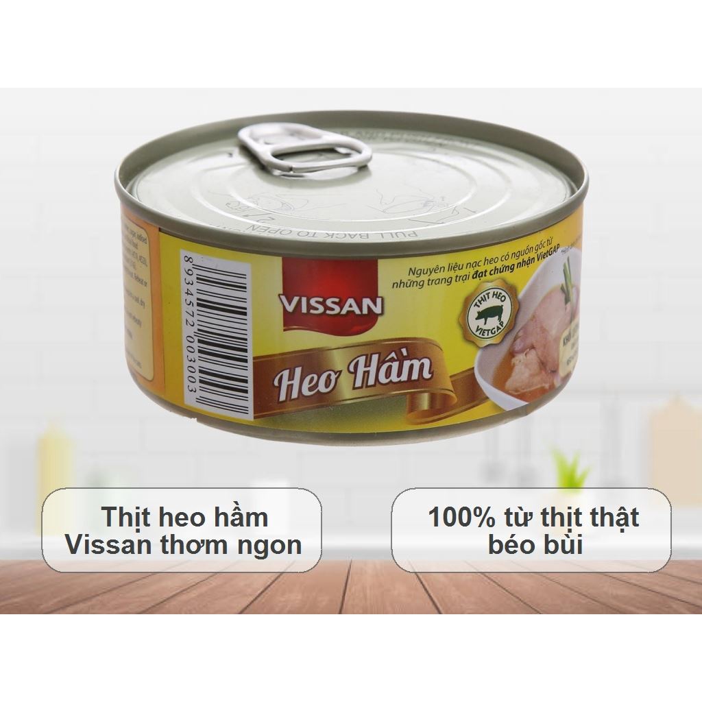 [Hộp 150g] THỊT HEO HẦM [VN] VISSAN Canned Pork