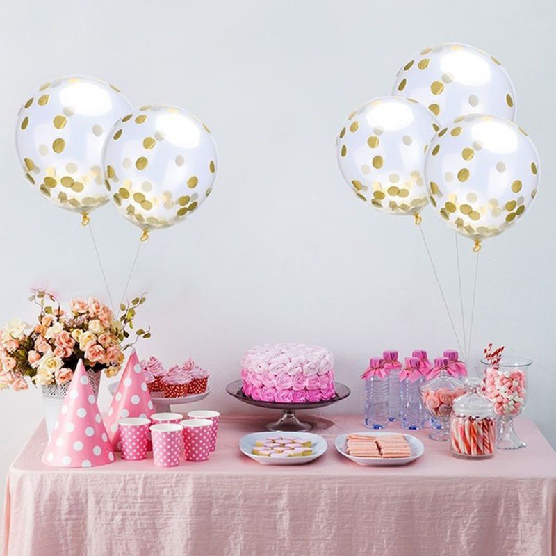 12inch Confetti Balloon Latex Helium For Birthday Wedding Dance Party Decor