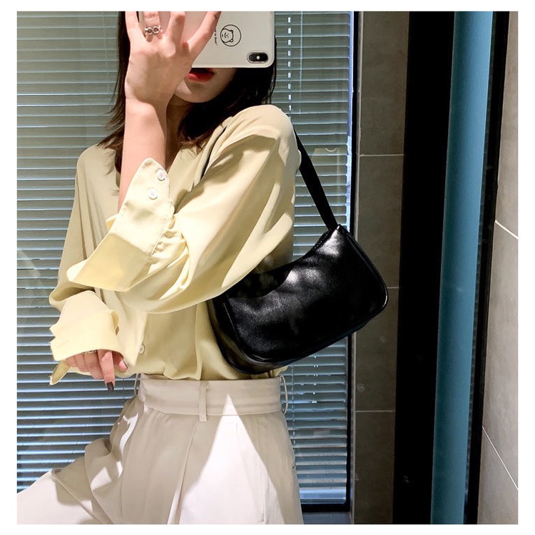 Túi Xách Nữ Đeo Vai Kẹp Nách Da Mềm Trơn Cao Cấp Xinh Phong Cách Hàn Quốc Phù Hợp Đi Chơi Đi Làm