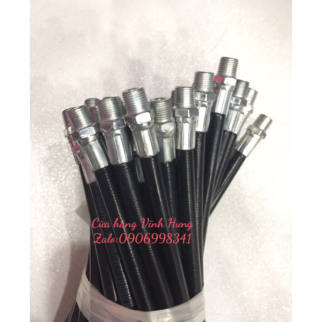 Dây bơm mỡ bò mềm dài 25cm-30cm kèm đầu bơm