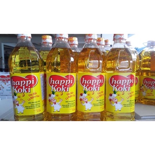 Dầu ăn cao cấp Happi Koki Chai 1 lít (Có bán thùng)