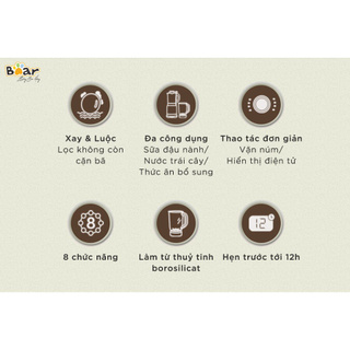 Máy Làm Sữa Hạt Bear PBJ-B10U5