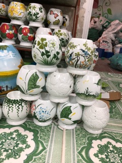 Đèn xông tinh dầu đế gỗ size to
