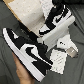 GIÀY JD1S LOW PANDA BLACK WHITE DA THẬT LAI AU [ FULL BOX + FREE SHIP ]