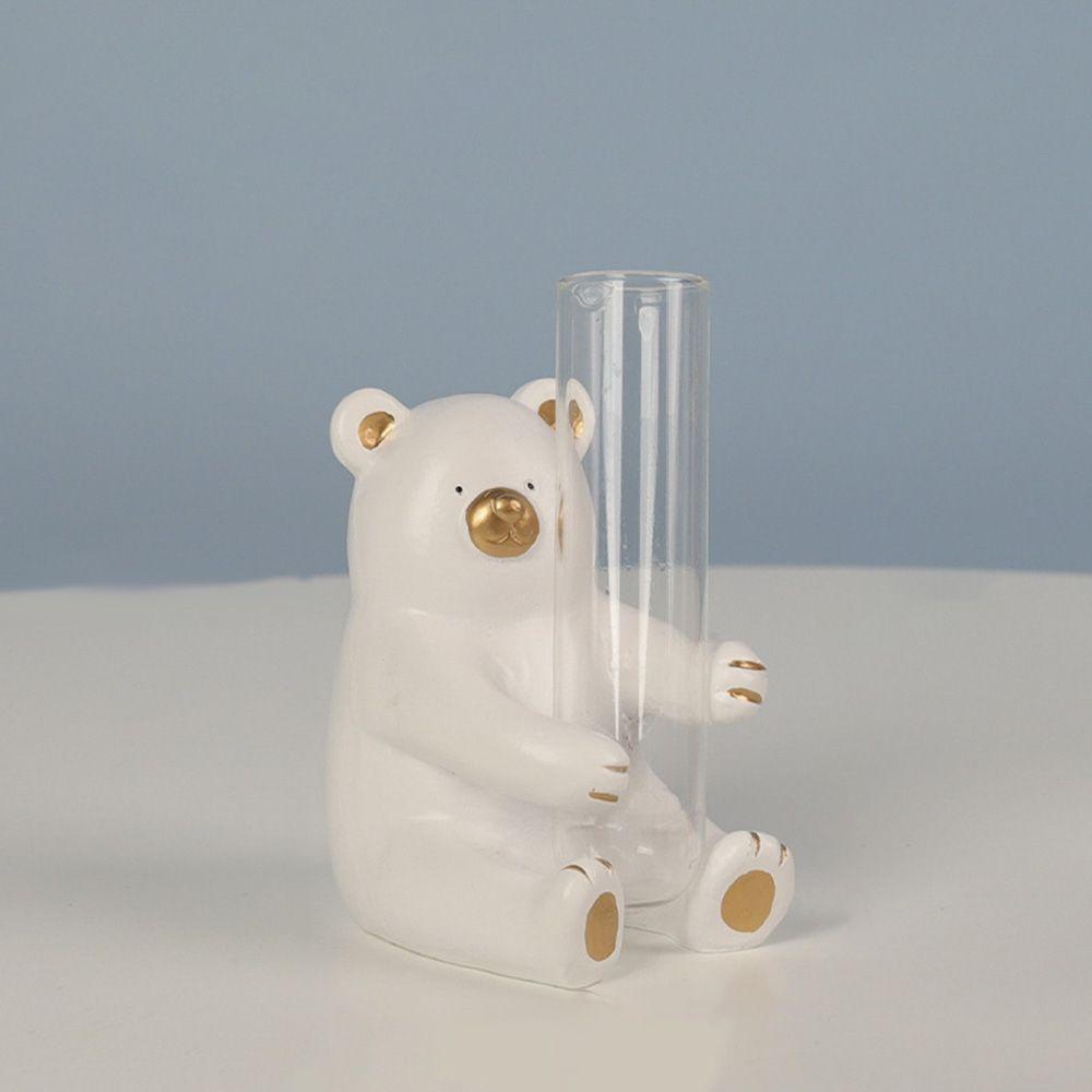 CONOPERY Chậu Hoa Thủy Canh Hình Gấu Nhỏ Dùng Trang Trí Phòng Khách / Văn Phòng