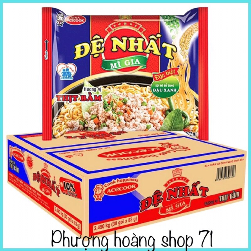 MÌ Đệ NHẤT Hương Vị Thịt Bằm ( 30góix83g/thùng )