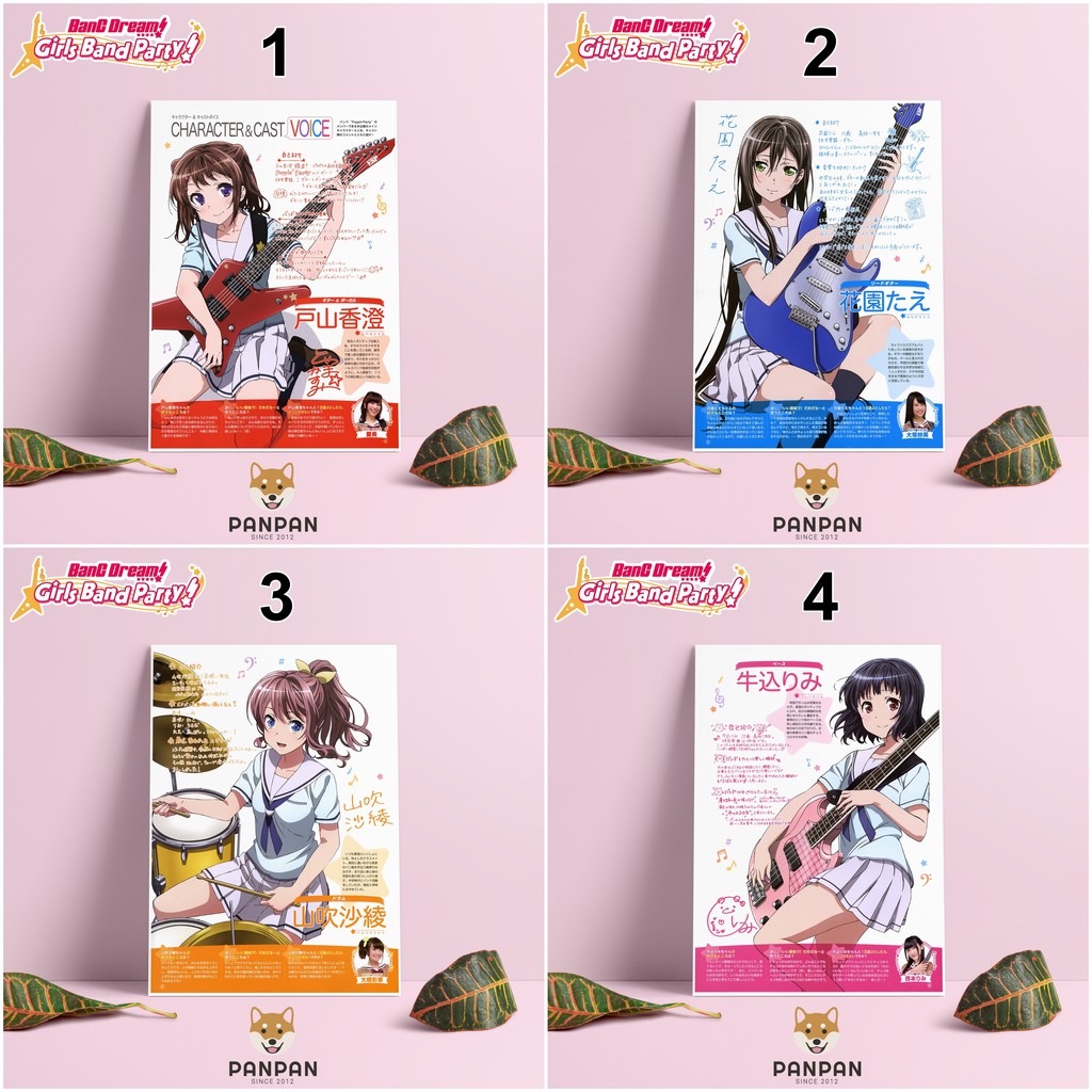 Postcard Cao Cấp - Poster BanG Dream! Bandori (1)