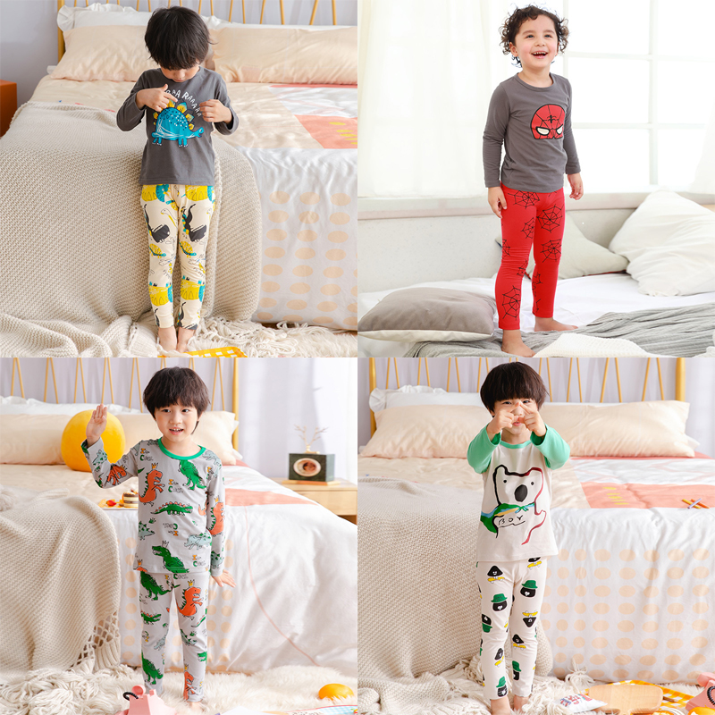 Bộ Quần Áo Ngủ Tay Dài Dành Cho Bé Trai Từ 1 Đến 8 Tuổi