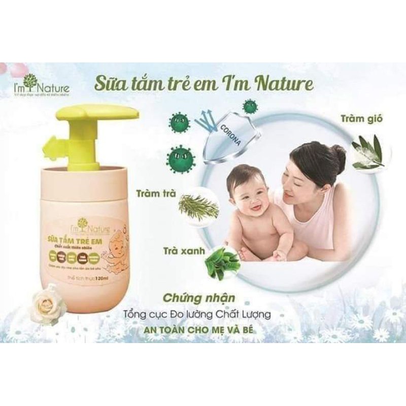 (Chính Hãng) Sữa Tắm Trẻ Em I'm nature