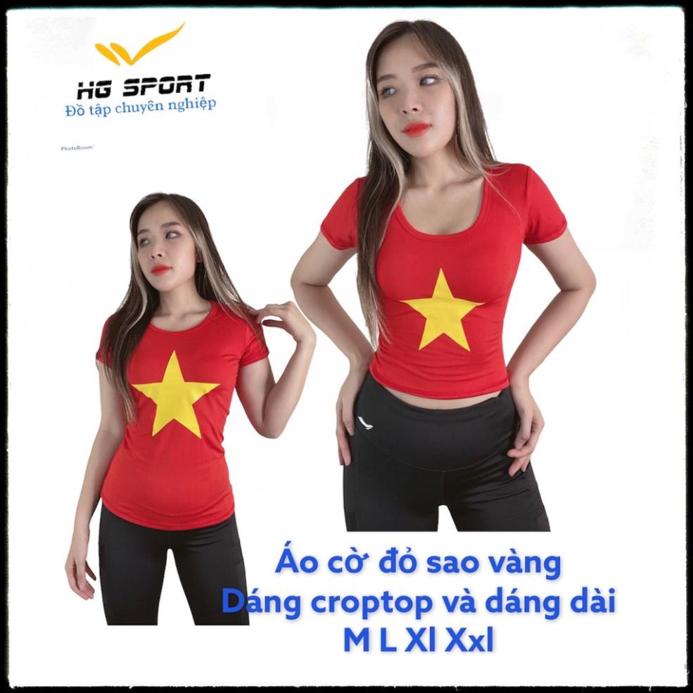 Áo cờ đỏ sao vàng, Áo tập Gym, Yoga, áo đồng phục đội nhóm, cổ vũ , hội thao số lượng lớn ACD01 ⚡