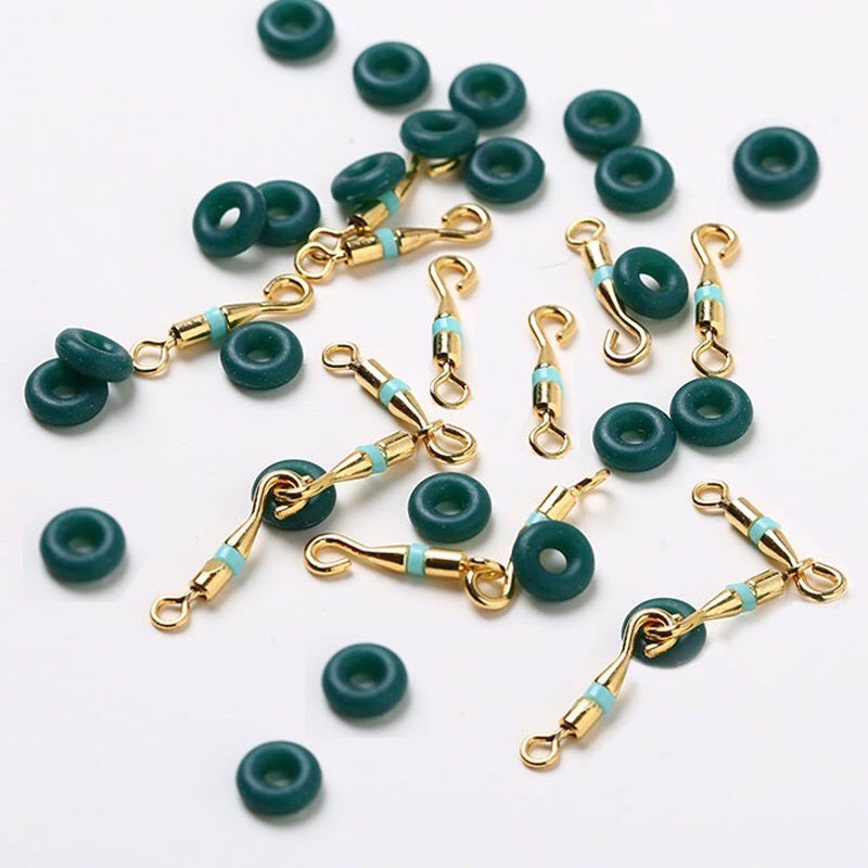 BỘ 6 KHÓA LINK MANI SỐ 9 KÈM VÒNG CAO SU giảm giá 7hagsjas1