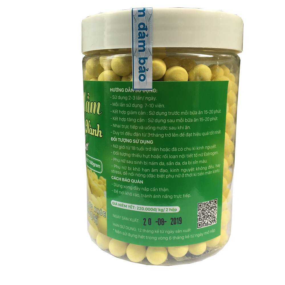 XƯỞNG SỈ VIÊN MẦM ĐẬU NÀNH NGUYÊN XƠ HÀNG CHUẨN NGON - hộp 500gr - Có check code - tăng size vòng 1. | BigBuy360 - bigbuy360.vn