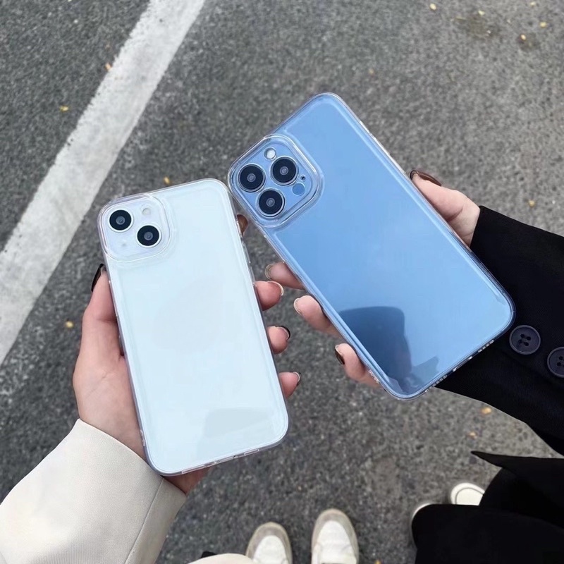 Ốp trong iphone chính hãng Space lưng bóng cứng viên dẻo không ố vàng full dòng iphone