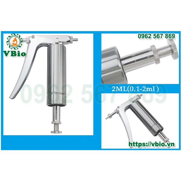 Bộ dụng cụ cấy giống Đông trùng hạ thảo Vbio - Súng cấy giống nấm, cấy meo nấm