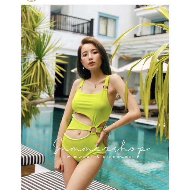 BIKINI Liền xanh cốm móc sắt