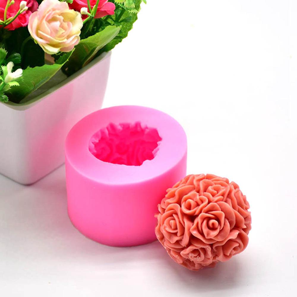 Khuôn Làm Nến Handmade Hình Hoa 3D Bằng Silicone Tiện Lợi Dành Cho Trang Trí Nhà Cửa