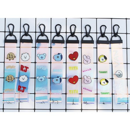 móc khóa BTS_ BT21 nametab, móc treo cặp