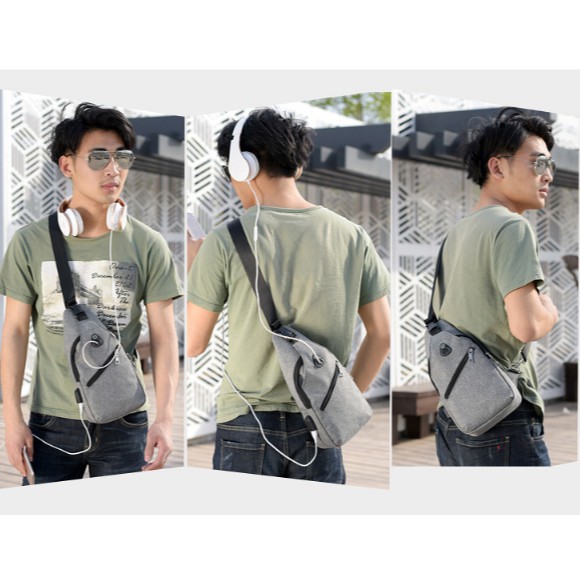 Túi đeo chéo chống nước kiểu dáng Unisex TUI001 | WebRaoVat - webraovat.net.vn