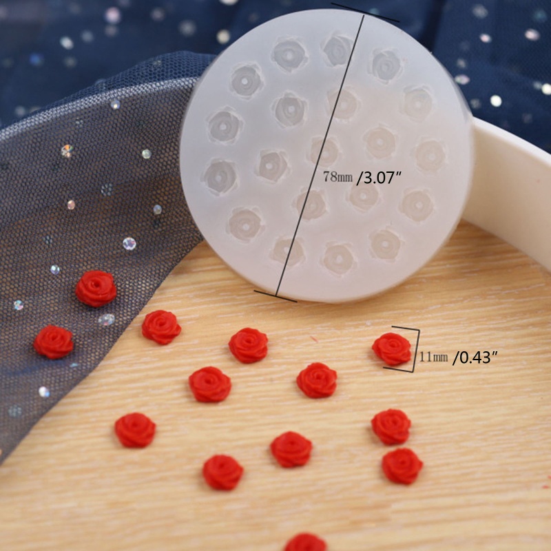 Khuôn Bánh Silicone Hình Hoa Hồng 3d
