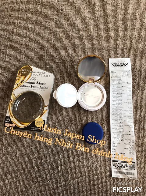 (Chuẩn Store kèm bill)Phấn nước Tiara Girl Nhật Bản Premium Moist Cushion Foundation | BigBuy360 - bigbuy360.vn
