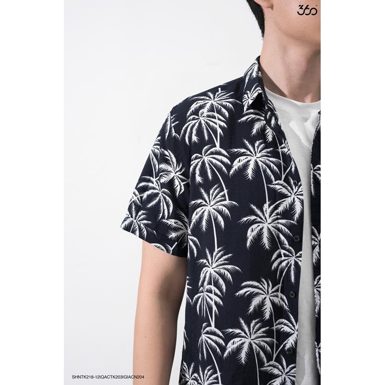 Áo sơ mi nam 360 BOUTIQUE ngắn tay họa tiết - SHNTK218-12 | BigBuy360 - bigbuy360.vn