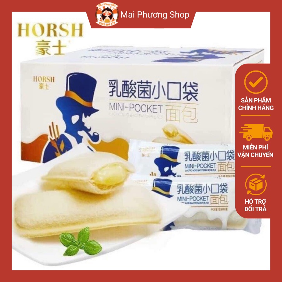 Bánh sữa chua Đài loan HORSH ông già túi 500g và 1kg