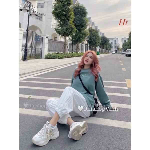 Áo swearter nỉ cotton bébe H2A855