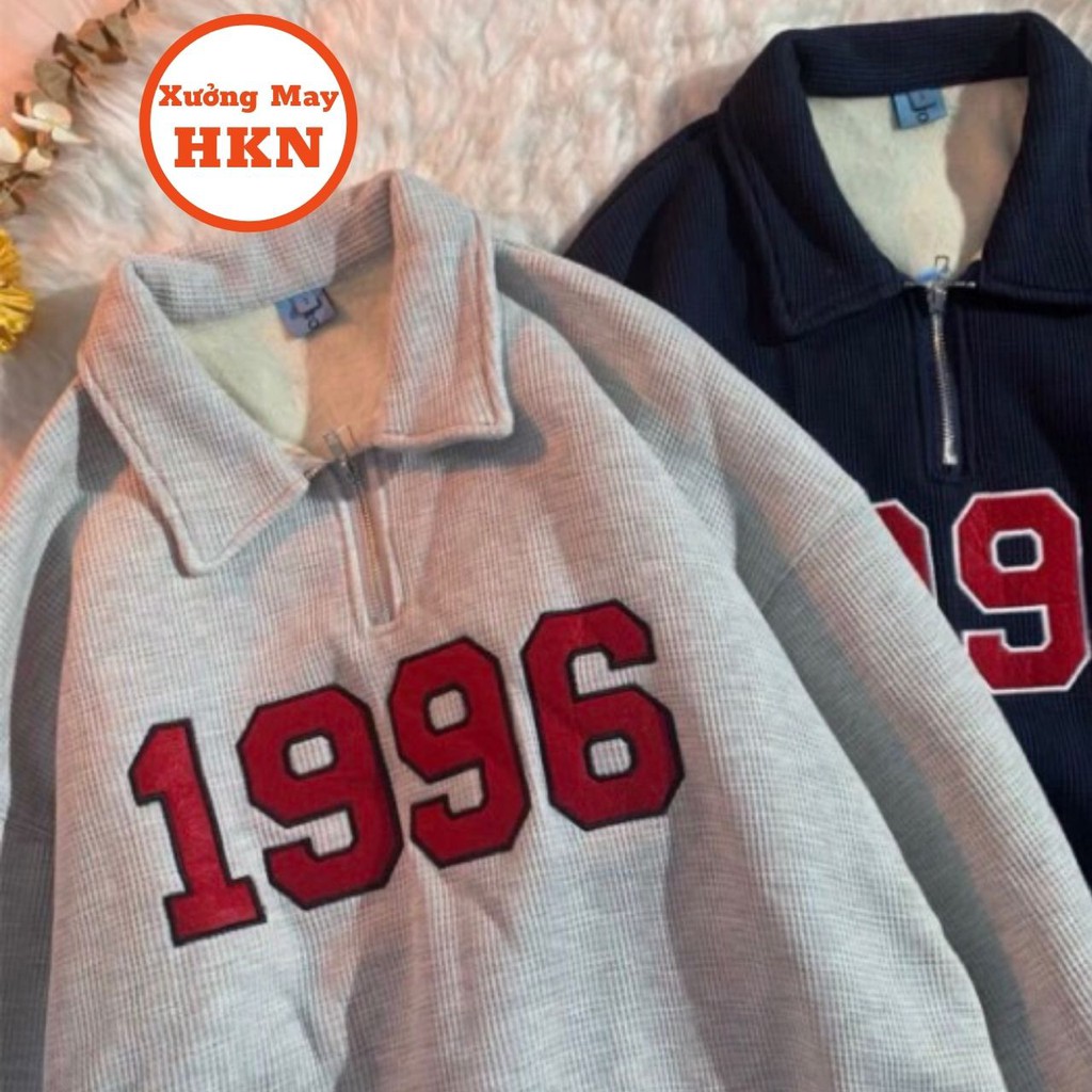Áo Sweater Nữ Khoá Cổ Thêu 1996 Chất Bozip Dầy Cộm Mã 812 Xưởng May HKN | BigBuy360 - bigbuy360.vn