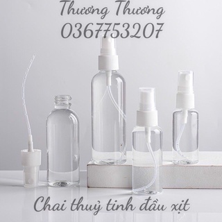 10 Chai thuỷ tinh đầu xịt 10ml, 20ml, 30ml, 50ml, 100ml