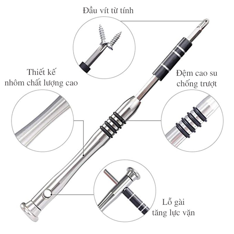 Bộ Dụng Cụ Tua Vít Đa Năng Nhiều Món Có Từ Tính 111 in 1 Dùng Tháo Lắp, Tháo Mở Và Sửa Chữa Điện Thoại Di Động, Máy Tính