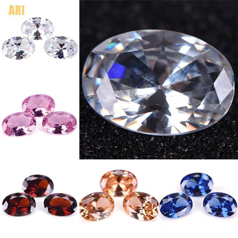 Đá Zircon Tự Nhiên Hình Oval Kích Thước 10X14Mm Dùng Làm Trang Sức Thủ Công
