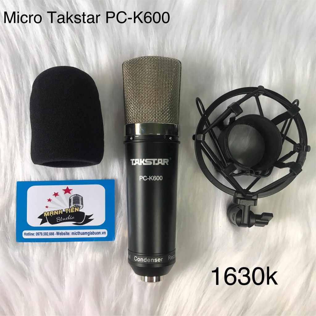 [COMBO HOT] Micro Takstar K600 + nguồn 48v + canon 2m +xlr 3.5