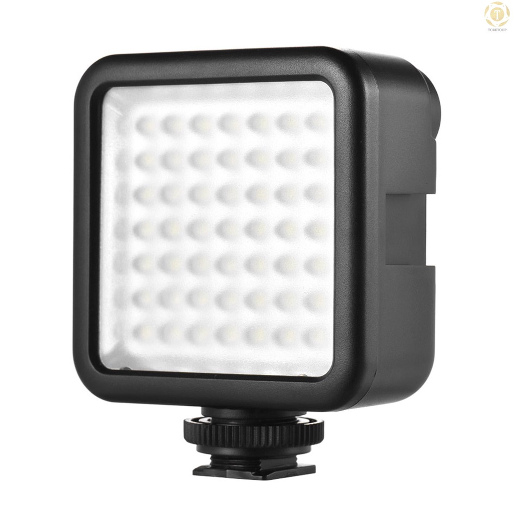 Bảng điều khiển đèn LED Andoer W49 có khóa liên động mini có thể điều chỉnh độ sáng cho Canon Nikon Sony A7 DSLR