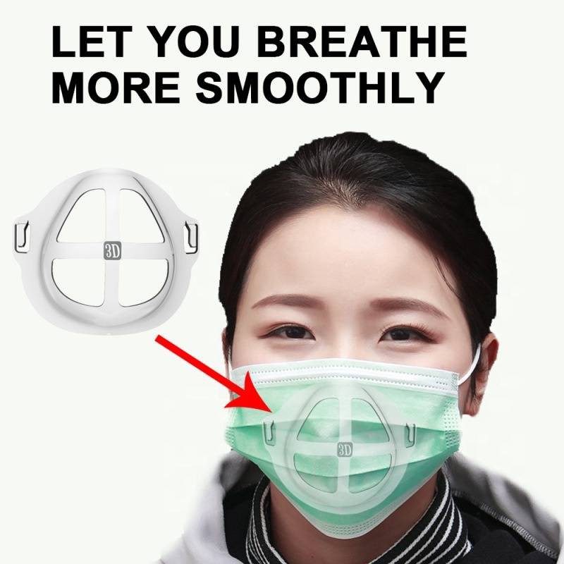 3D Mask Bracket Face Mask Silicone Holder Nose Pads Facemask Inner Support Smoothly Frame