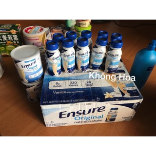 Sữa nước Ensure thùng 30 chai 200ml hạn sử dụng 6/2019
