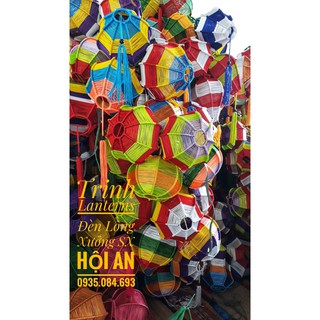 [Rẻ vô địch] Đèn lồng hội an_Đèn đan dây_Khung sắt_20CM