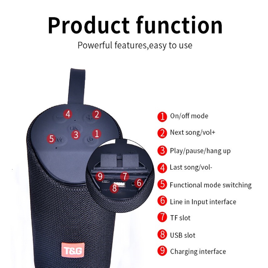 Loa Máy Tính PC Laptop Điện Thoại Có Dây Không Dây Kết Nối Bluetooth TG169