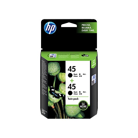 Mực in HP 45 2-pack Black Original Ink Cartridges (CC625AA)