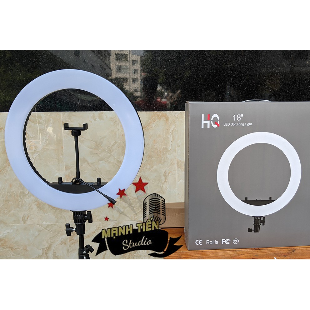 [Hàng xịn bao gồm chân đèn] ĐÈN LIVESTREAM 45CM HQ18 hàng chuẩn xịn cực sáng cho livestream facebook, tiktok, bigo, spa