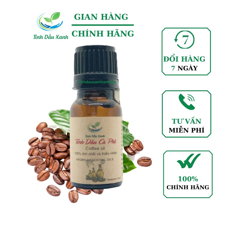 Tinh Dầu Cà Phê Tinh Dầu Xanh Nguyên Chất 10ml Giúp Khử Mùi Thanh Lọc Không Khí