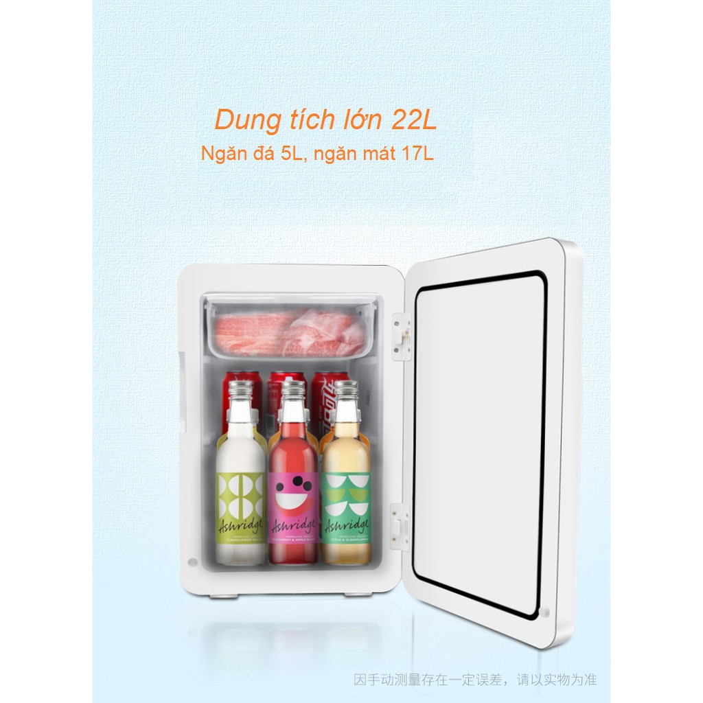 Tủ mát mini  tủ lạnh mini tủ lạnh cho xe ô tô tủ mát bảo quản mỹ phẩm 10L, 22L