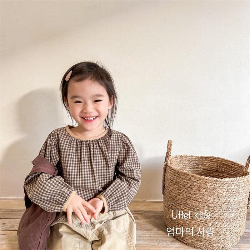 ÁO SƠ MI CARO BÉ GÁI 027 PHONG CÁCH HÀN QUỐC FORM CHUẨN