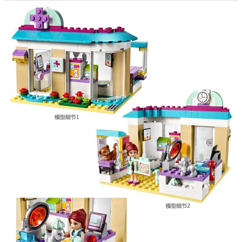 Lego Friends phòng khám ý tế - bela 10537