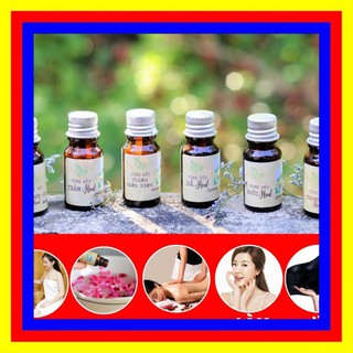 10ml tinh dầu vỏ bưởi, sả chanh, thanh trà, tràm, tràm năm gân, thiên niên kiện - làng hạ - tinh dầu liên minh xanh