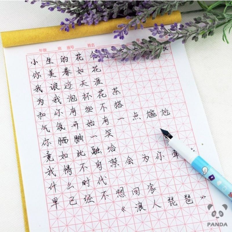 Vở viết tiếng Trung, luyện viết chữ Hán Nhật Hàn giấy đẹp